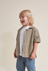 Buho BUHO STRIPES SHIRT - KAKI