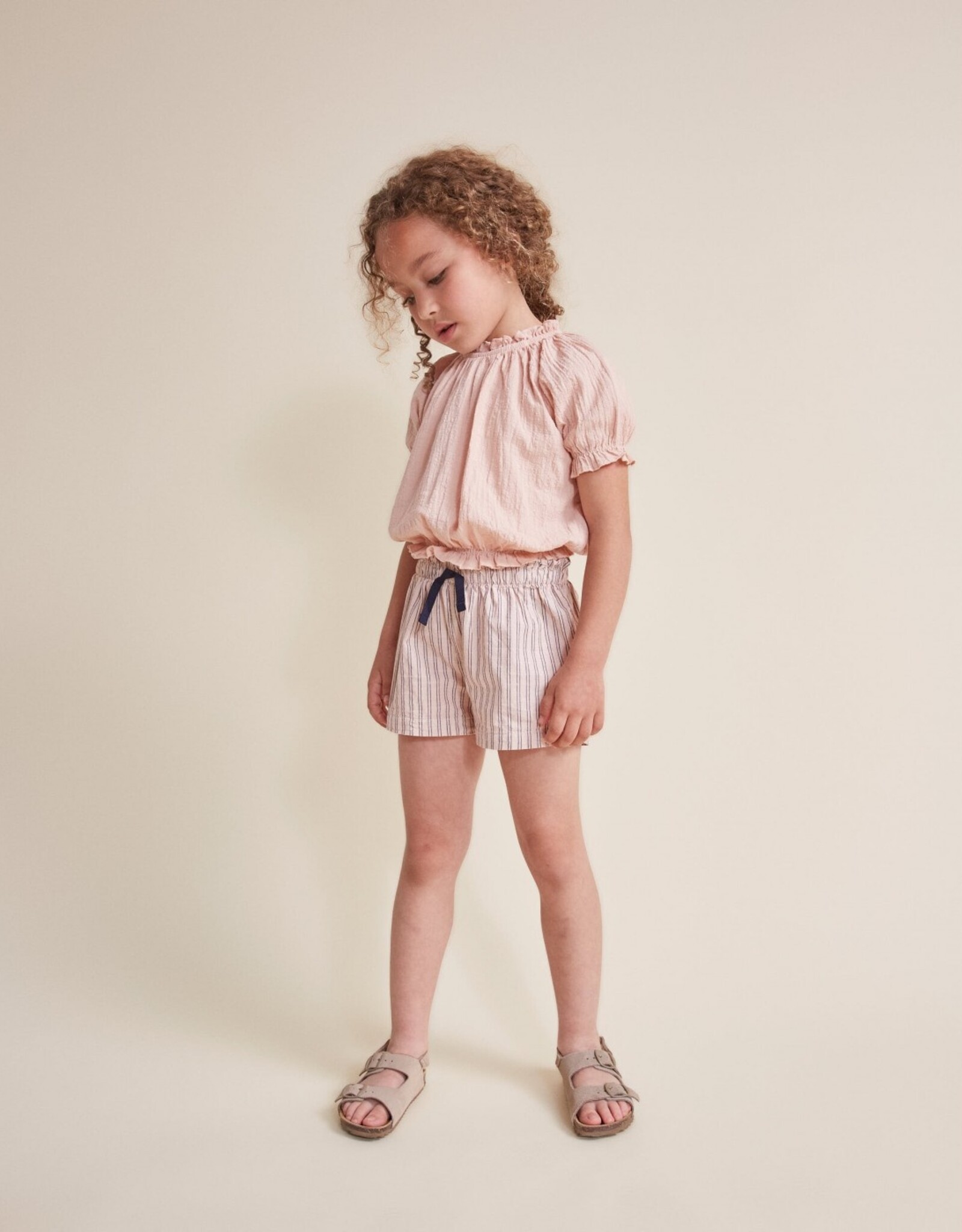 Buho BUHO STRIPES SHORTS - ROSE