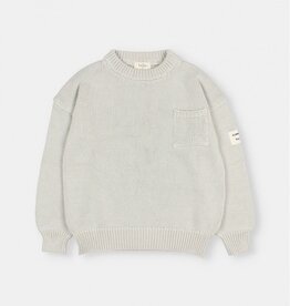 Buho BUHO COTTON KNIT JUMPER - WHITE