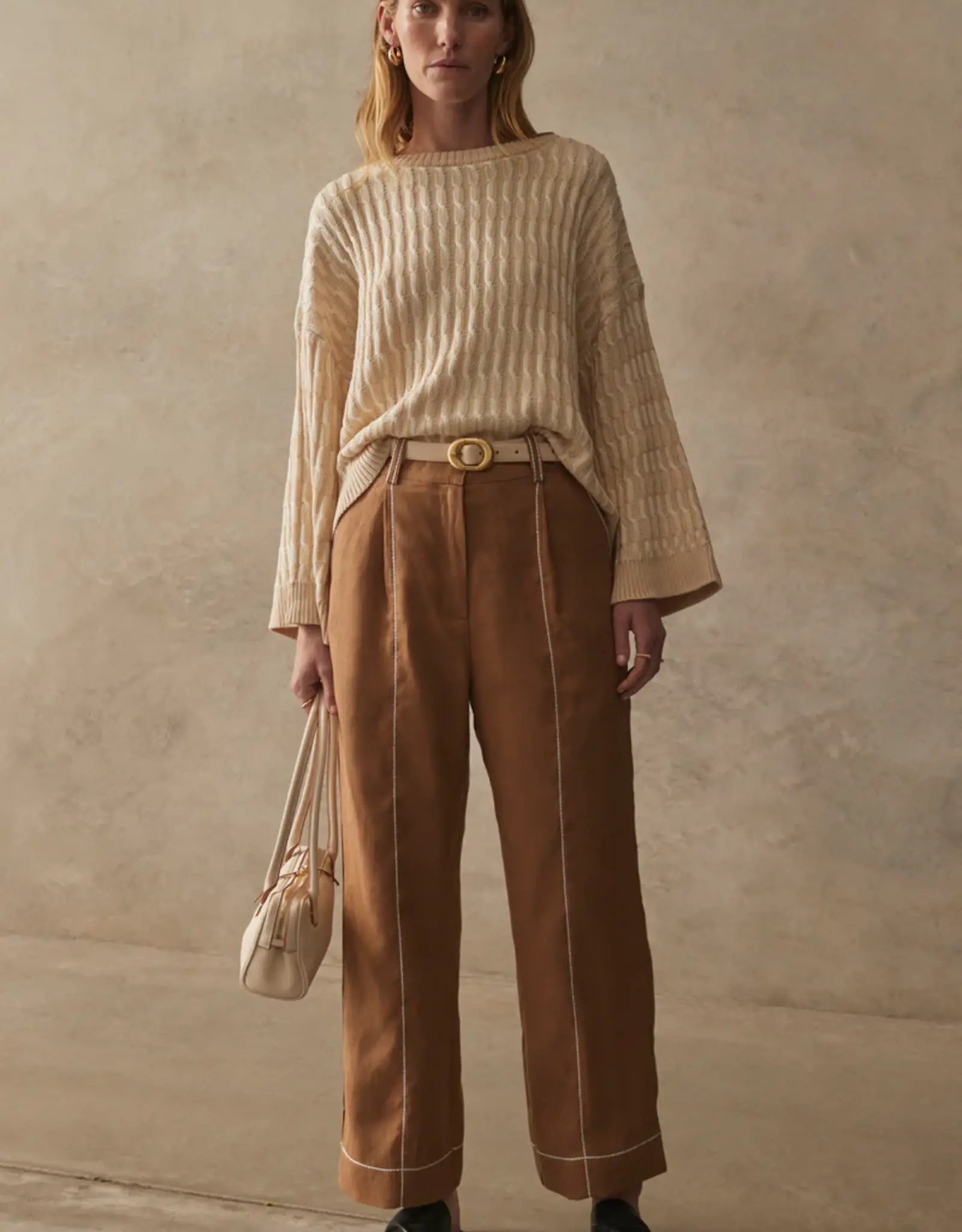Sancia SANCIA WREN KNIT JUMPER - WALNUT