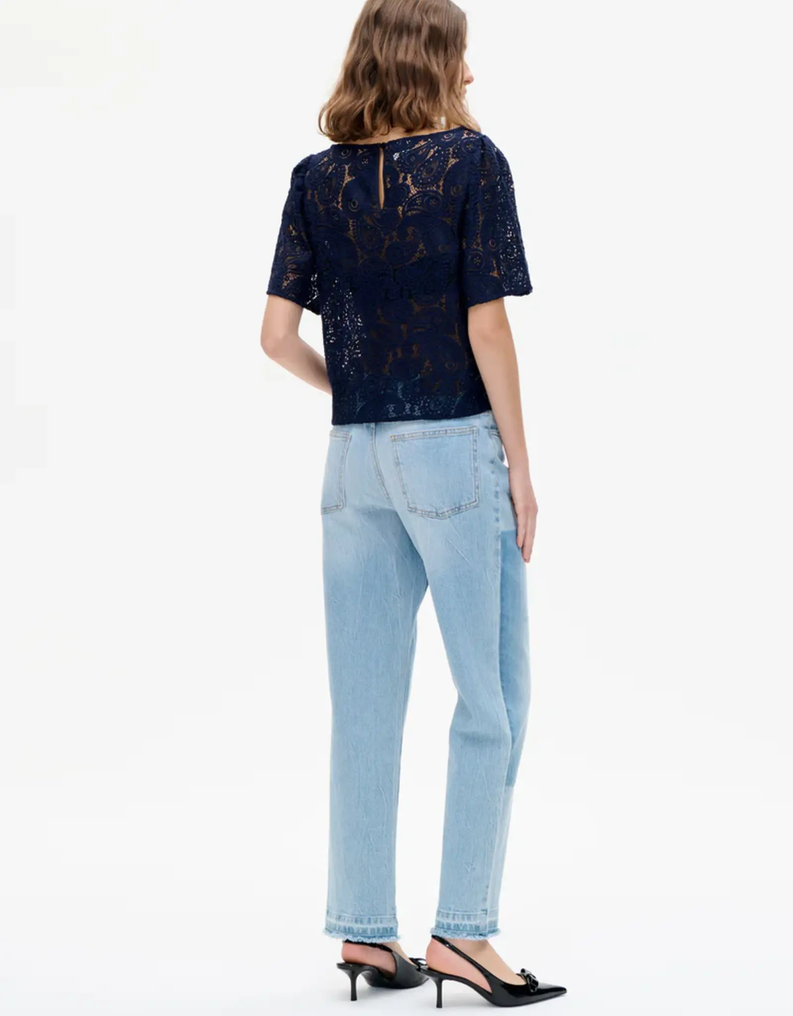 Baum Und Pferdgarten BAUM UND PFERDGARTEN MERA LACE TOP - EVENING BLUE