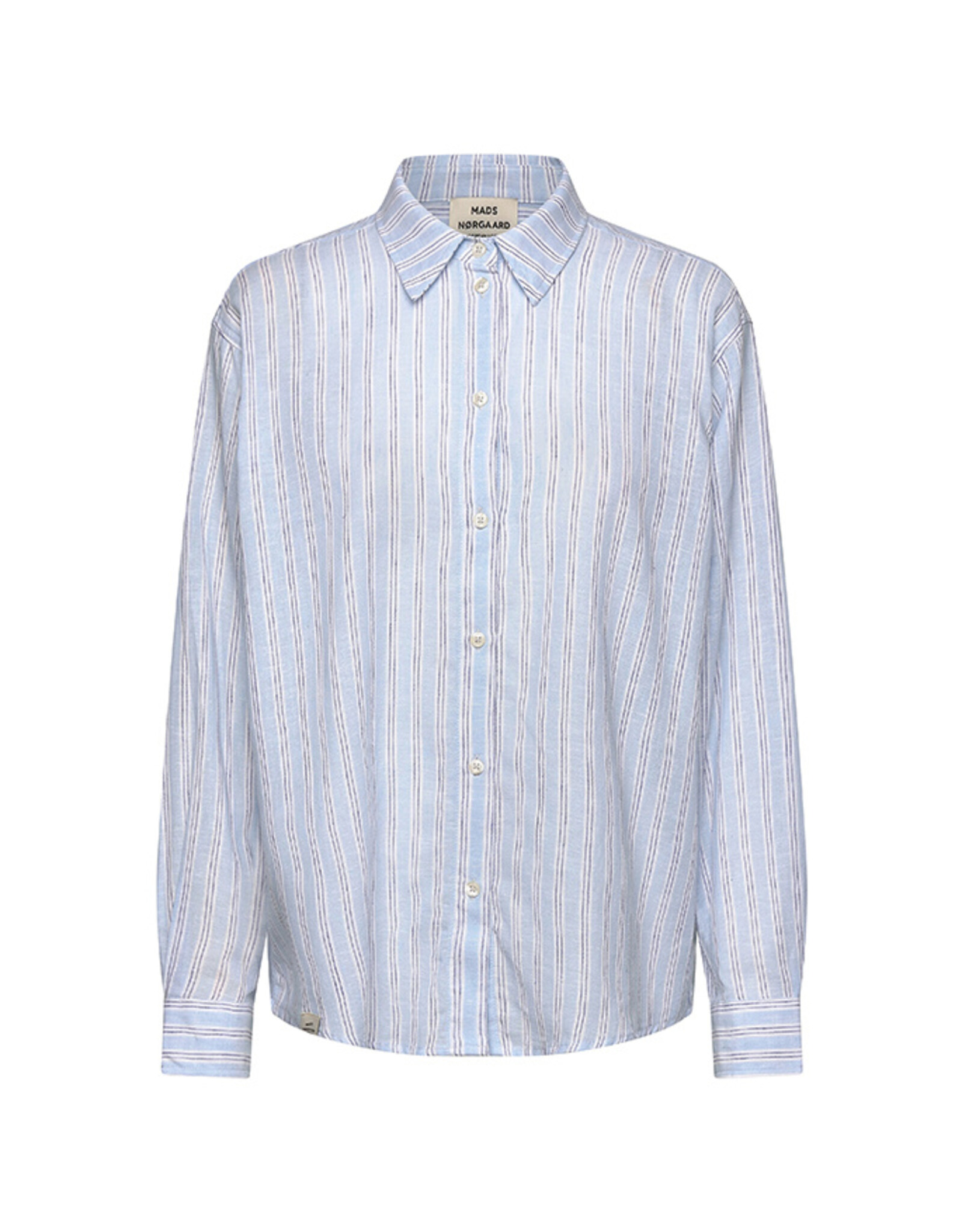 Mads Norgaard Mads Colin Crelly Shirt Pinstripe Blue