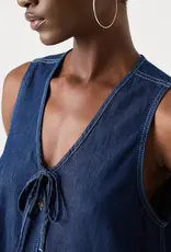 Mads Norgaard MADS NØRGAARD AIR PAULINE DRESS - DENIM