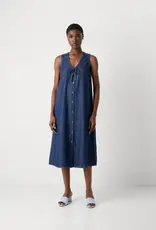 Mads Norgaard MADS NØRGAARD AIR PAULINE DRESS - DENIM