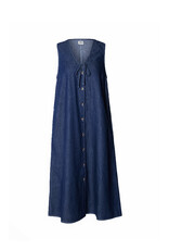 Mads Norgaard MADS NØRGAARD AIR PAULINE DRESS - DENIM