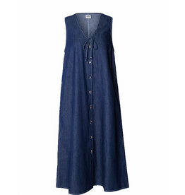 Mads Norgaard MADS NØRGAARD AIR PAULINE DRESS - DENIM
