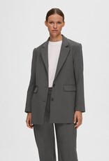 Selected Femme SELECTED FEMME RITA BLAZER - DARK GREY MELANGE