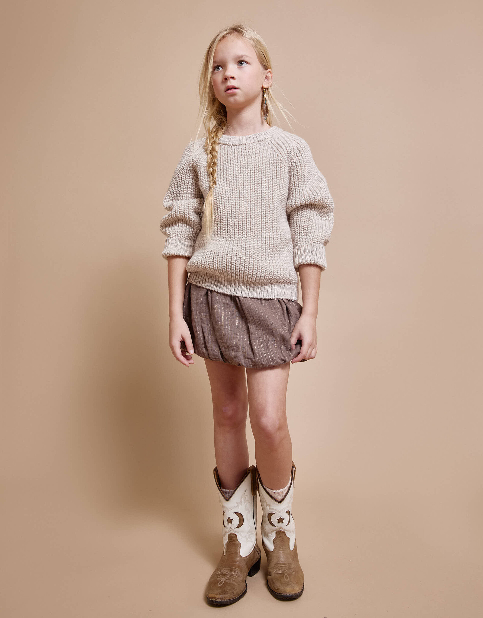 Buho BÚHO LUREX SKIRT - BLUSH