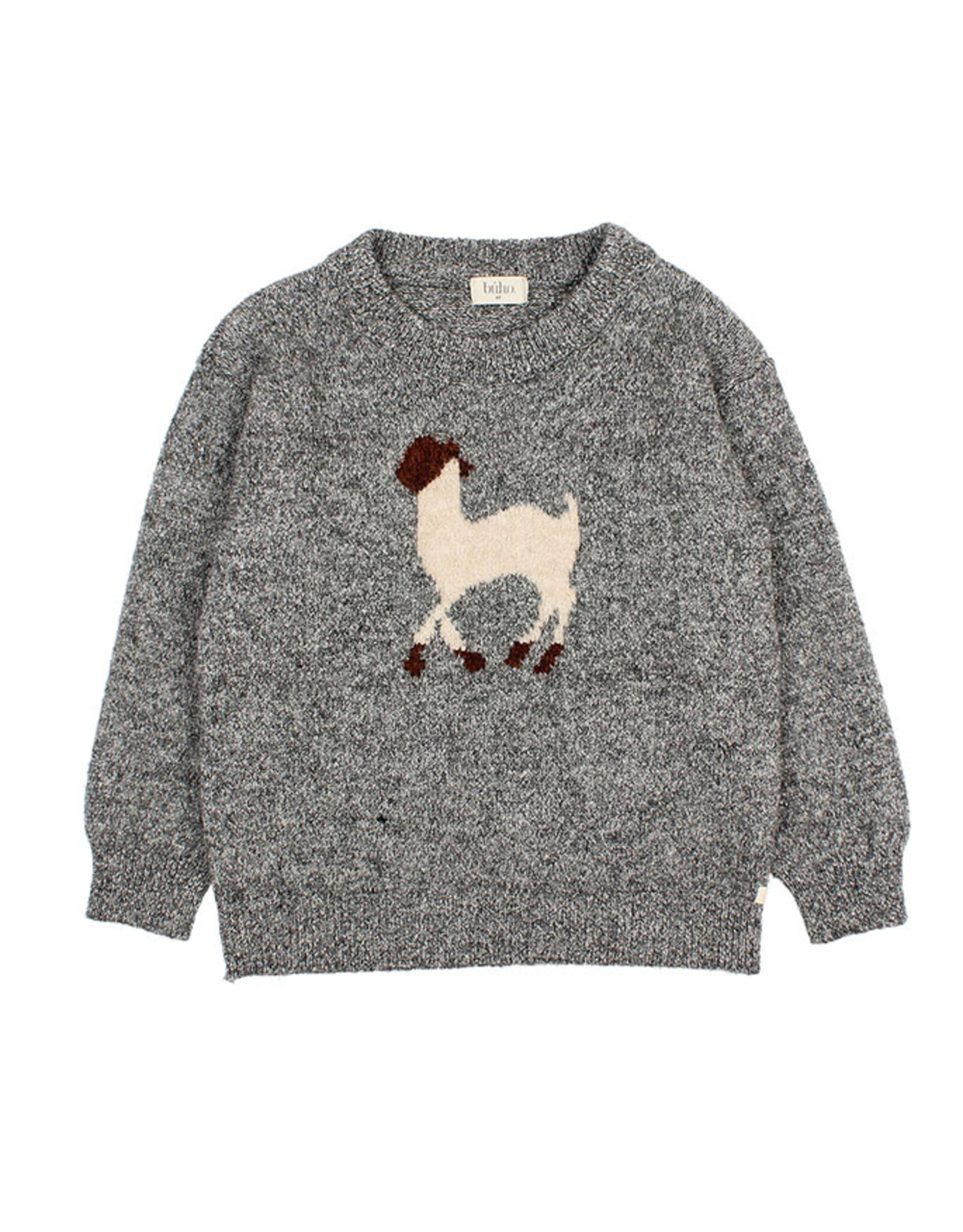 Buho BÚHO LLAMA JUMPER - GREY MELANGE