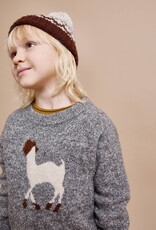 Buho BÚHO LLAMA JUMPER - GREY MELANGE