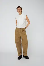 STELLA NOVA SCALLOP EDGE TROUSERS - DARK SAND