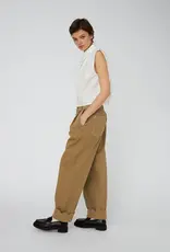STELLA NOVA SCALLOP EDGE TROUSERS - DARK SAND