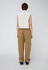 STELLA NOVA SCALLOP EDGE TROUSERS - DARK SAND