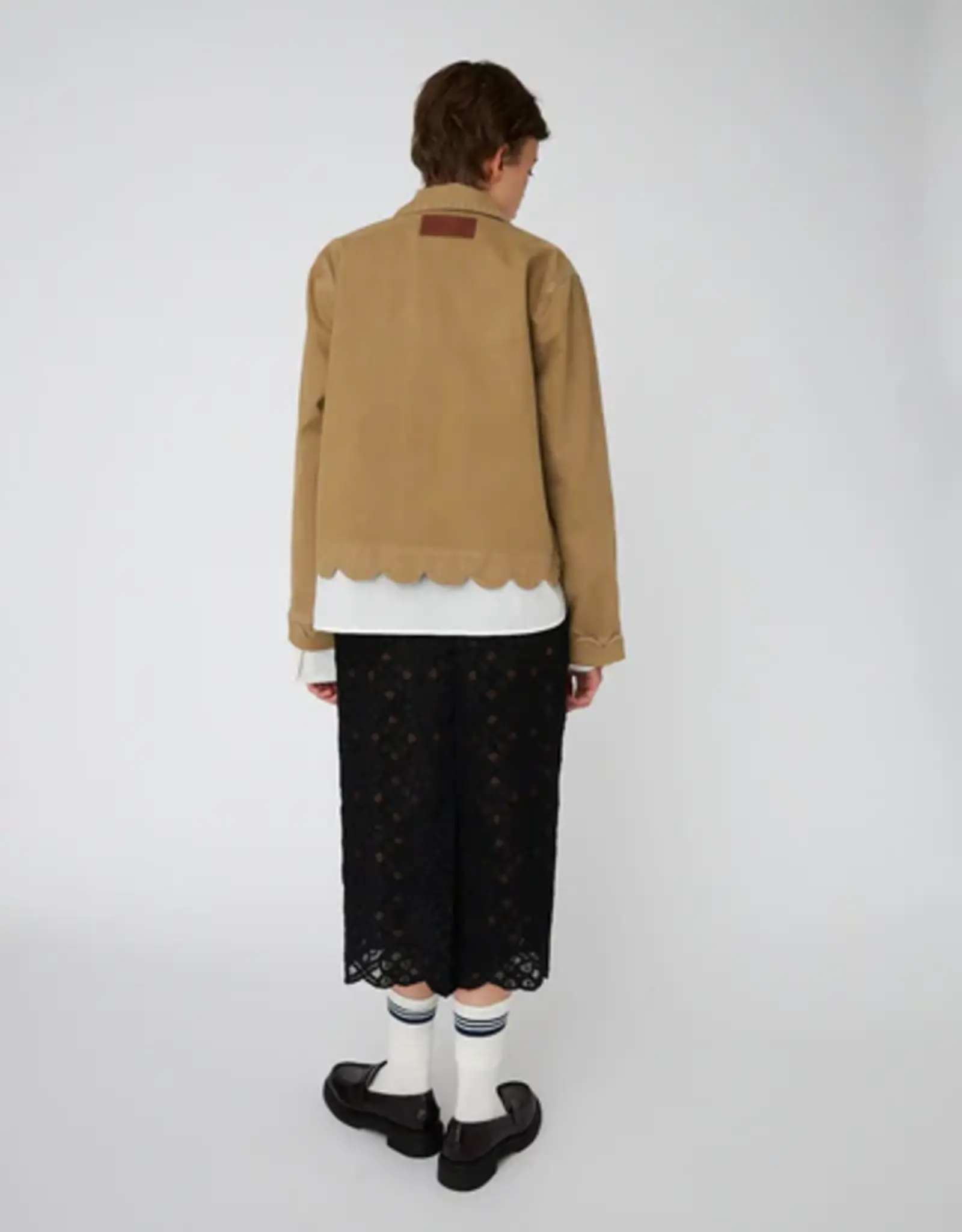 STELLA NOVA SCALLOP EDGE JACKET - DARK SAND
