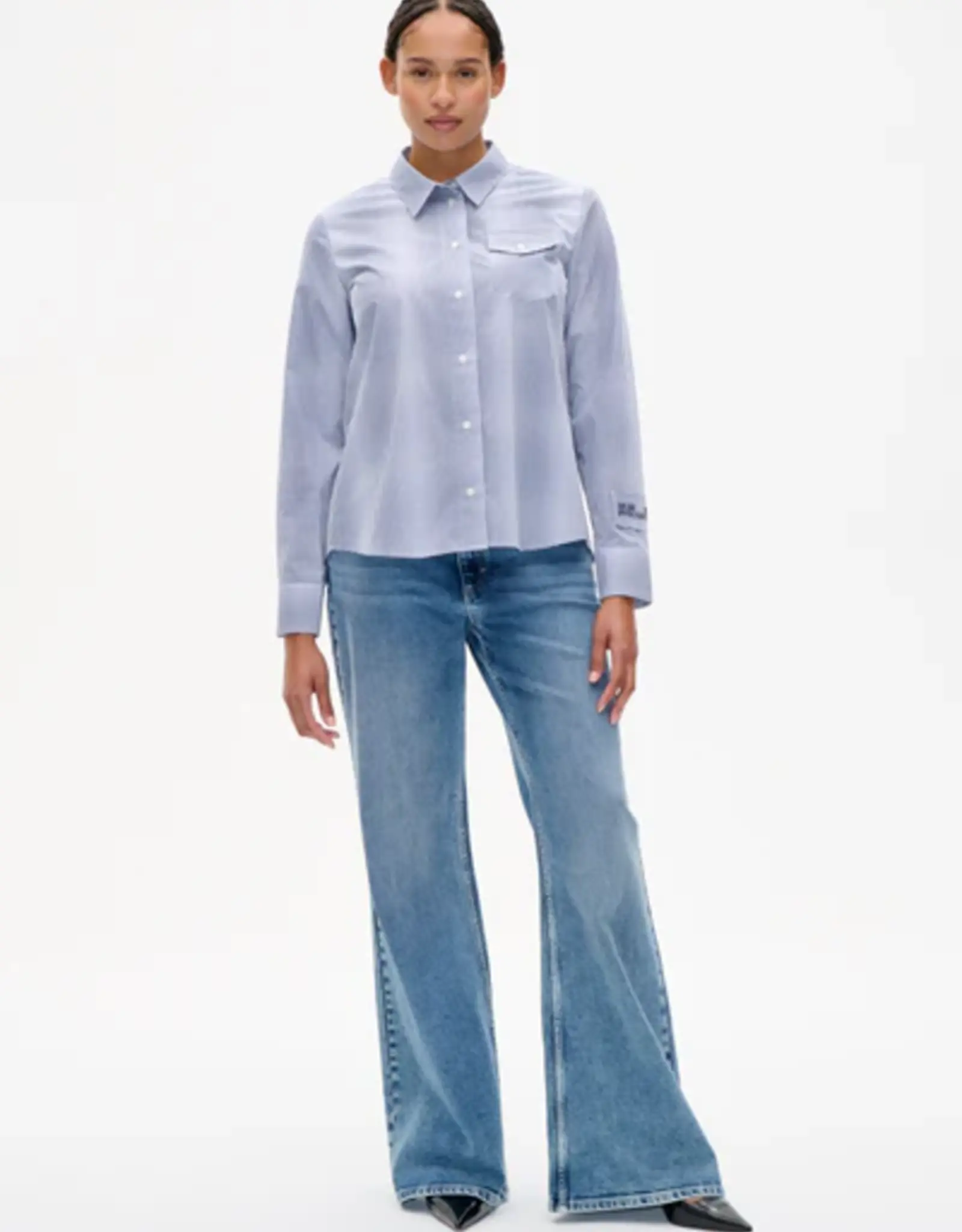Baum Und Pferdgarten BAUM UND PFERDGARTEN MENJA BLOUSE - BLUE MINI CHECK