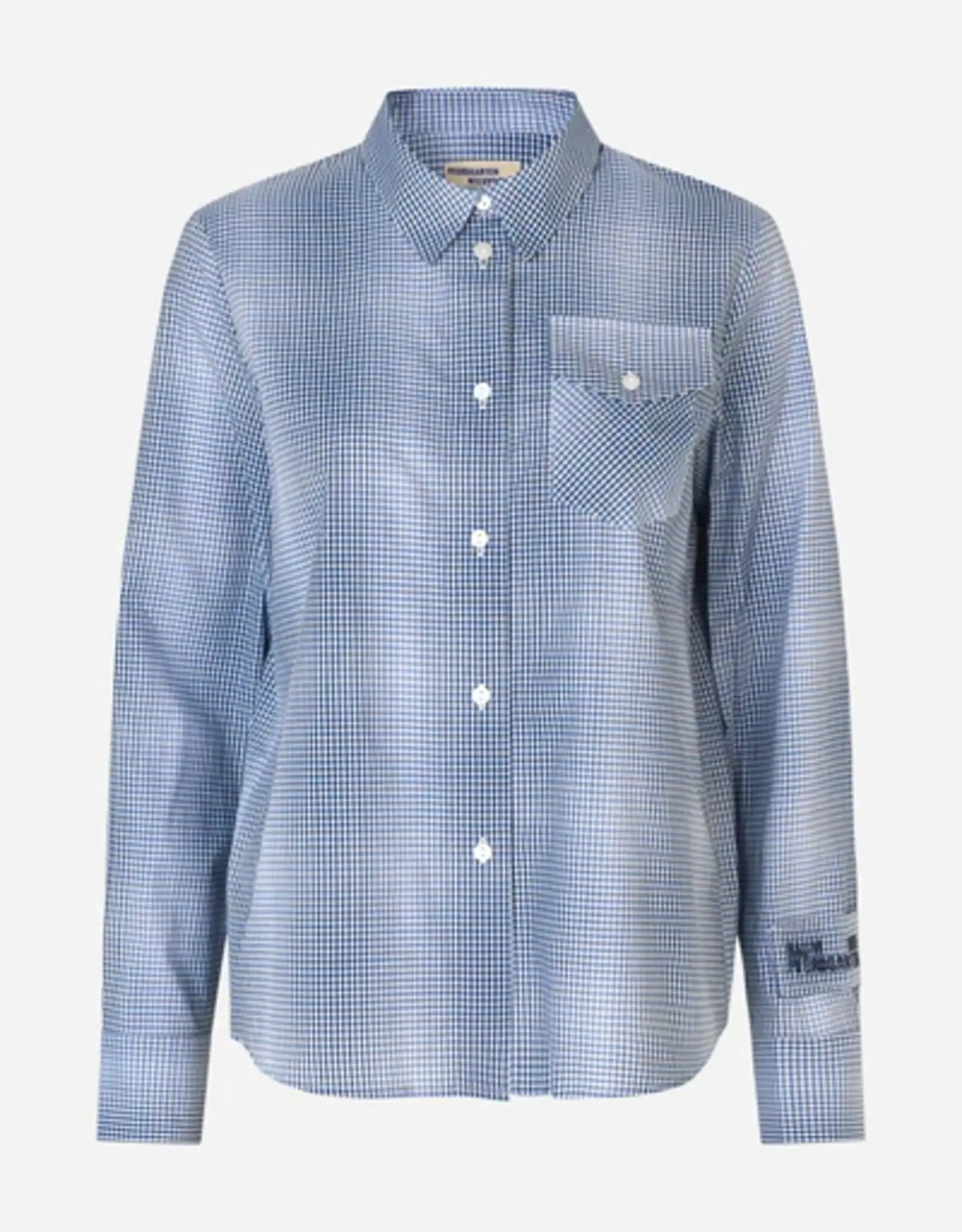 Baum Und Pferdgarten BAUM UND PFERDGARTEN MENJA BLOUSE - BLUE MINI CHECK