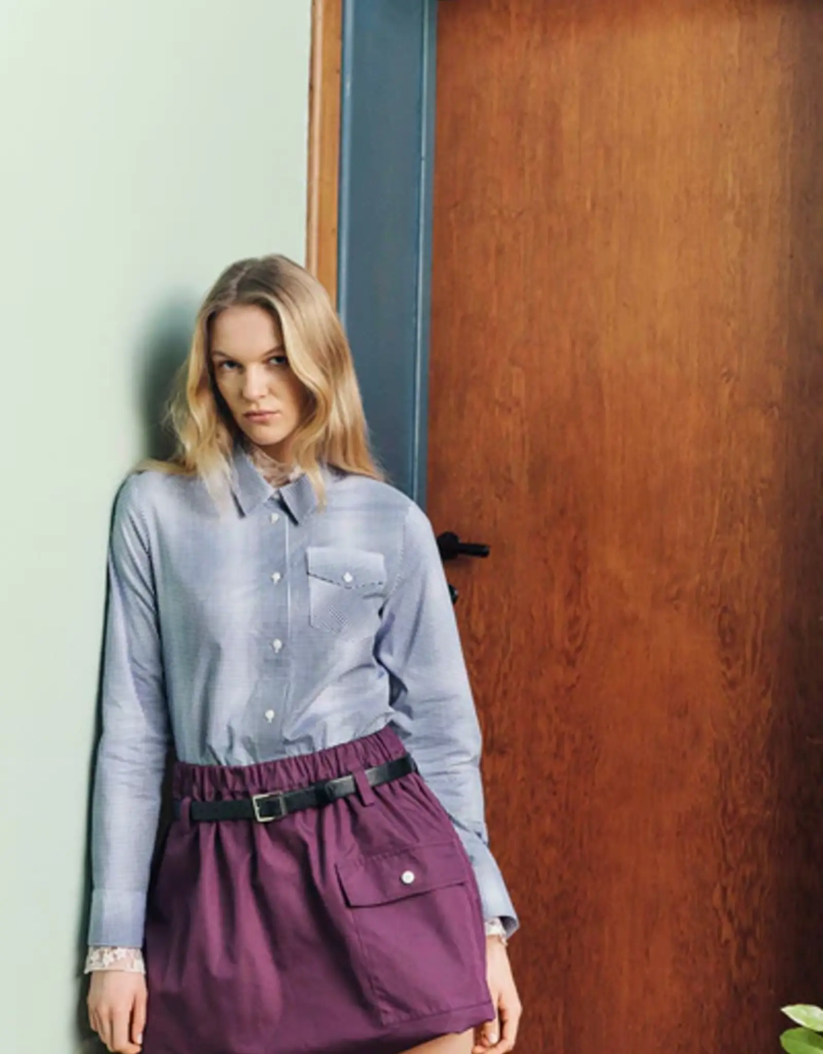 Baum Und Pferdgarten BAUM UND PFERDGARTEN MENJA BLOUSE - BLUE MINI CHECK