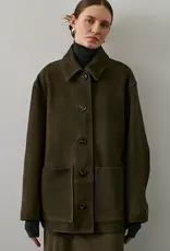 soeur SOEUR VINCENZO JACKET - SUEDE KAKI FONCE