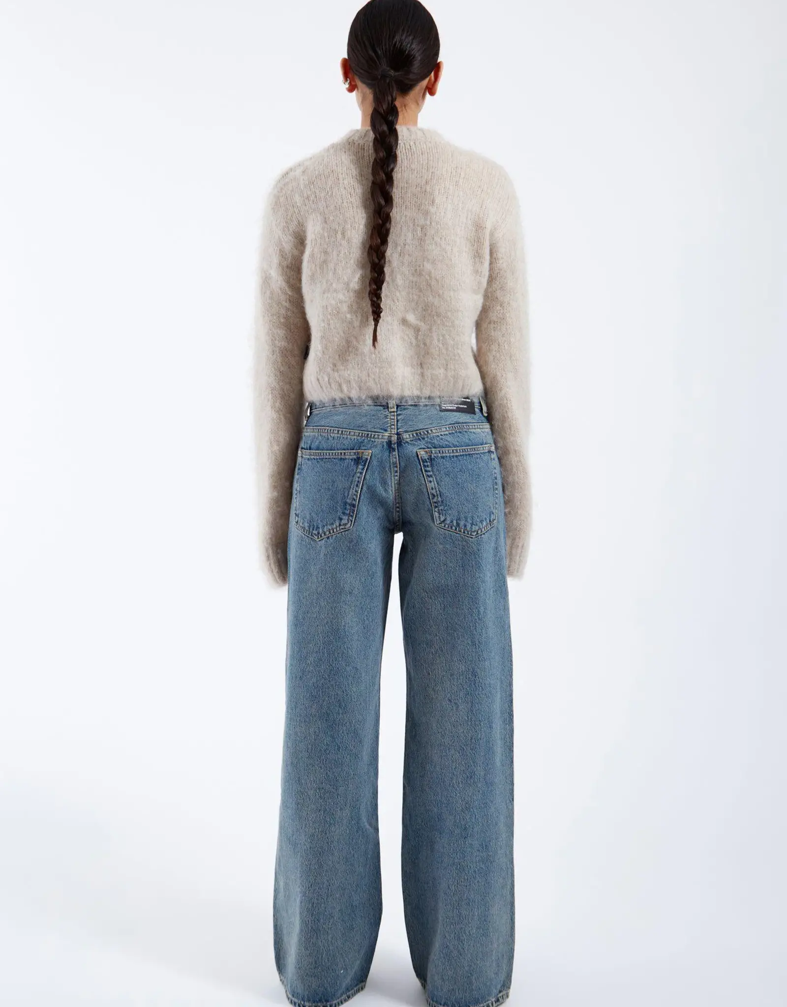 Dr Denim DR DENIM MOIRA SWEATER - BRUSHED SILVER