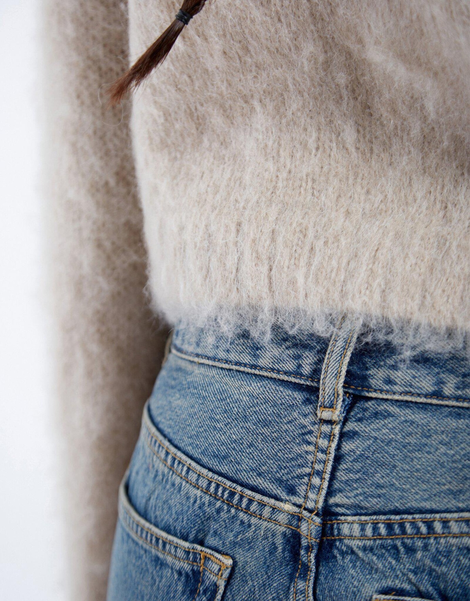 Dr Denim DR DENIM MOIRA SWEATER - BRUSHED SILVER