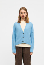 Mads Norgaard MADS NØRGAARD ALPACA AMBER CARDIGAN - CRYSTAL TEAL