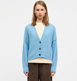 Mads Norgaard MADS NØRGAARD ALPACA AMBER CARDIGAN - CRYSTAL TEAL