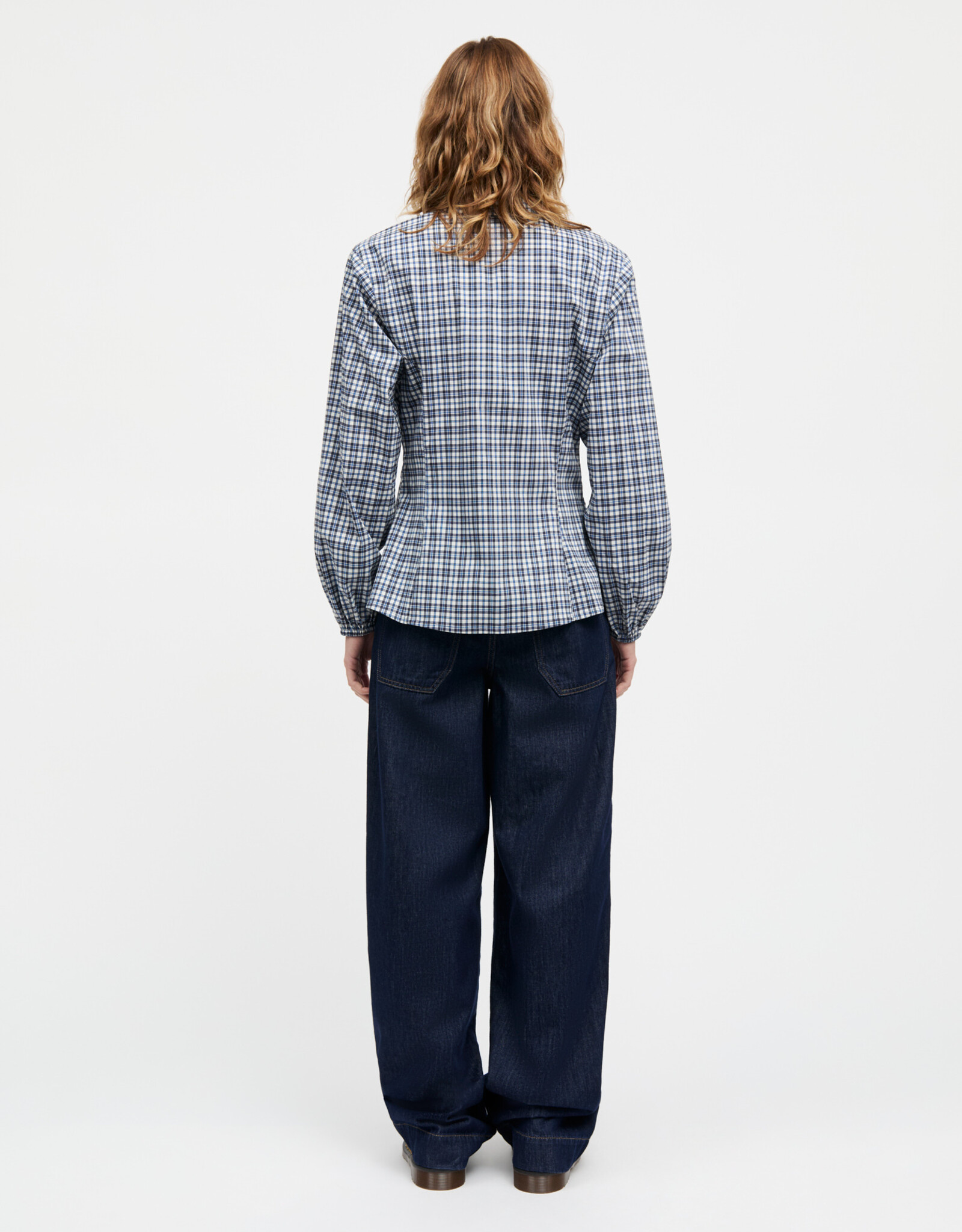 Mads Norgaard MADS NØRGAARD POPLINDA CLARA SHIRT - BLUE