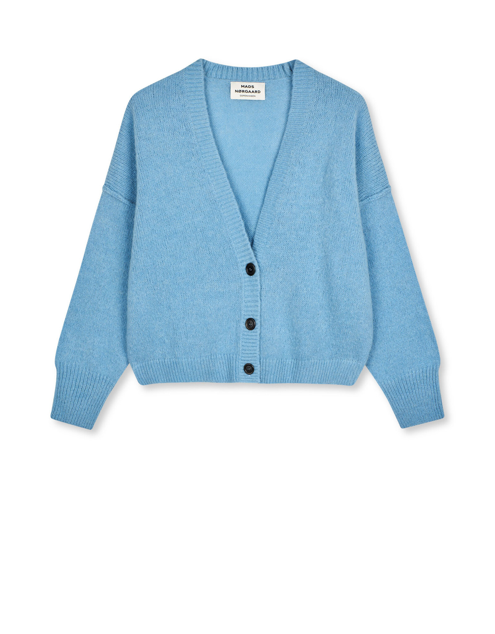 Mads Norgaard MADS NØRGAARD ALPACA AMBER CARDIGAN - CRYSTAL TEAL