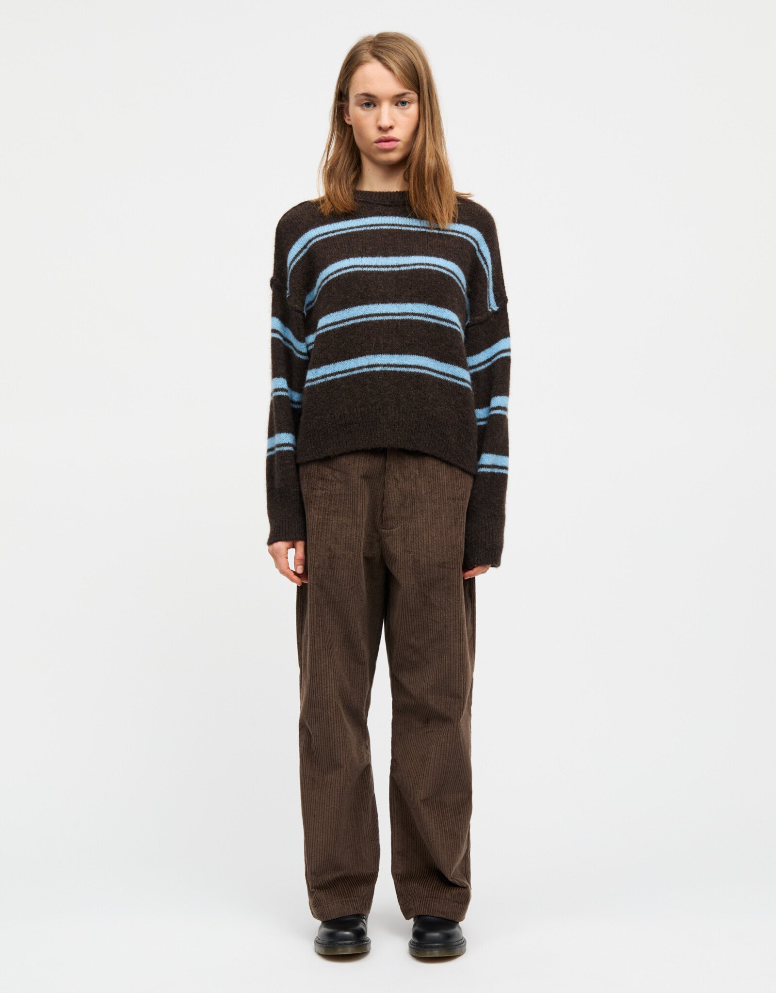 Mads Norgaard MADS NØRGAARD ALPACA MURPHY  SWEATER - STRIPE