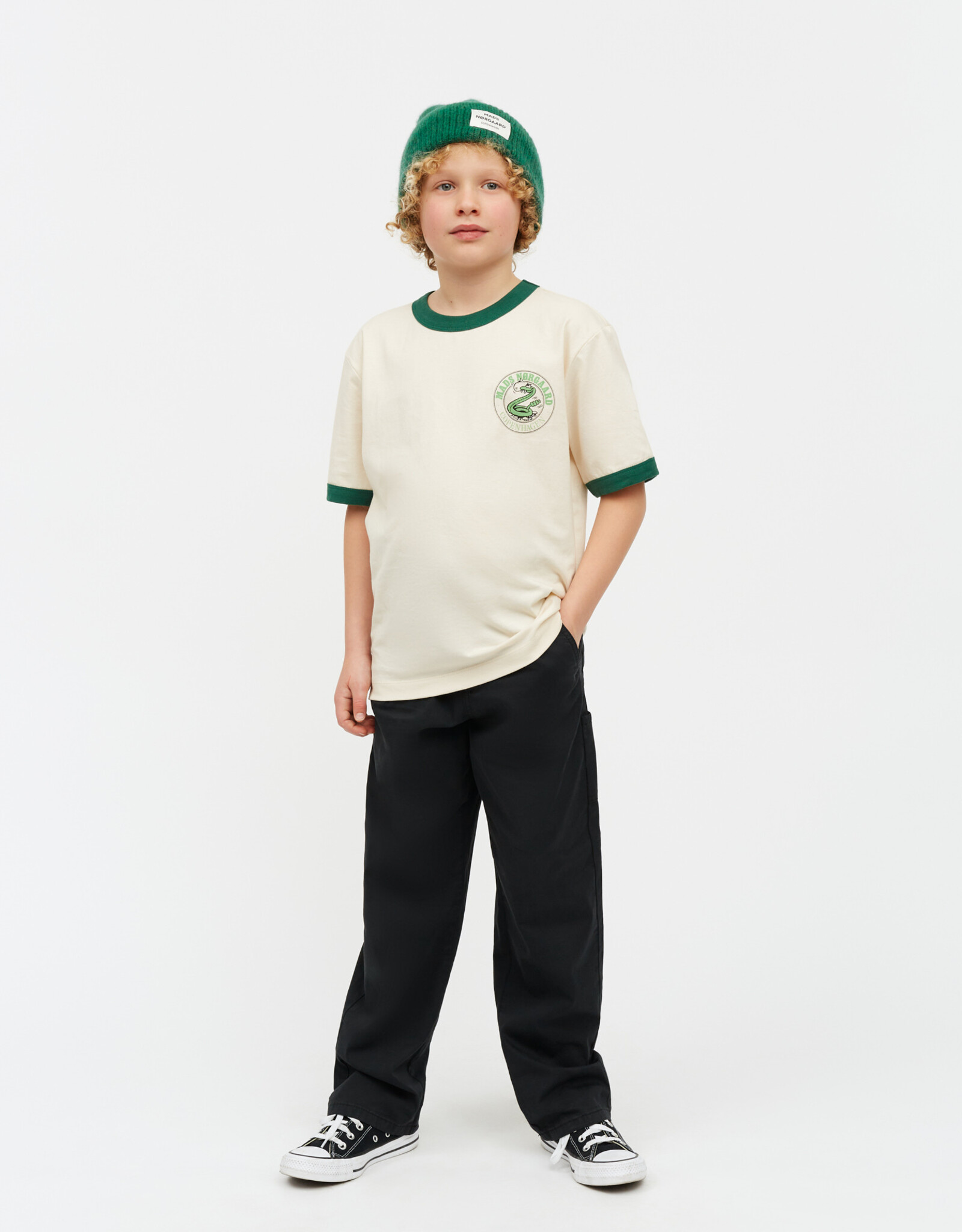 Mads Norgaard MADS NØRGAARD DRY SINGLE TEDDY TEE - WHITE