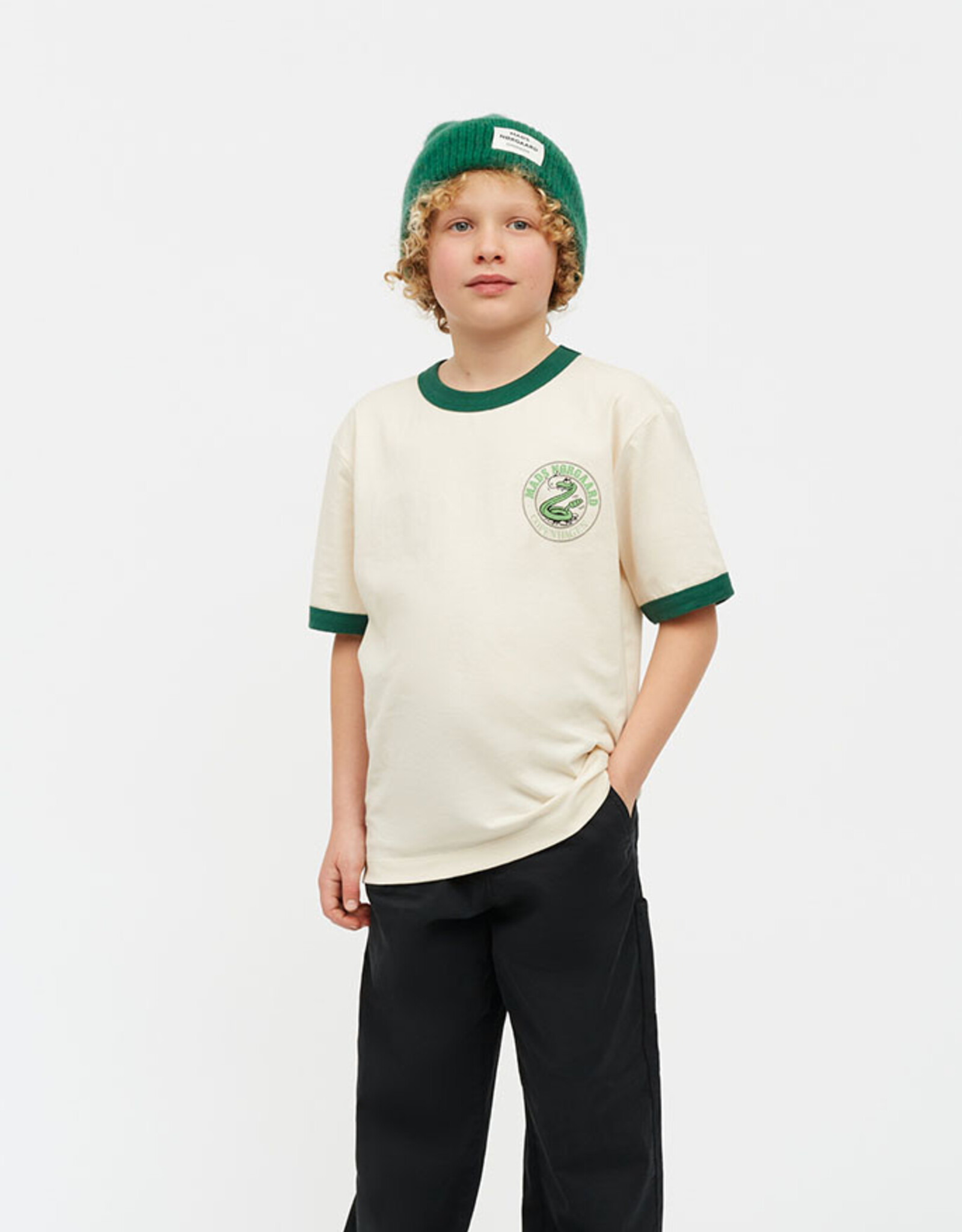 Mads Norgaard MADS NØRGAARD DRY SINGLE TEDDY TEE - WHITE