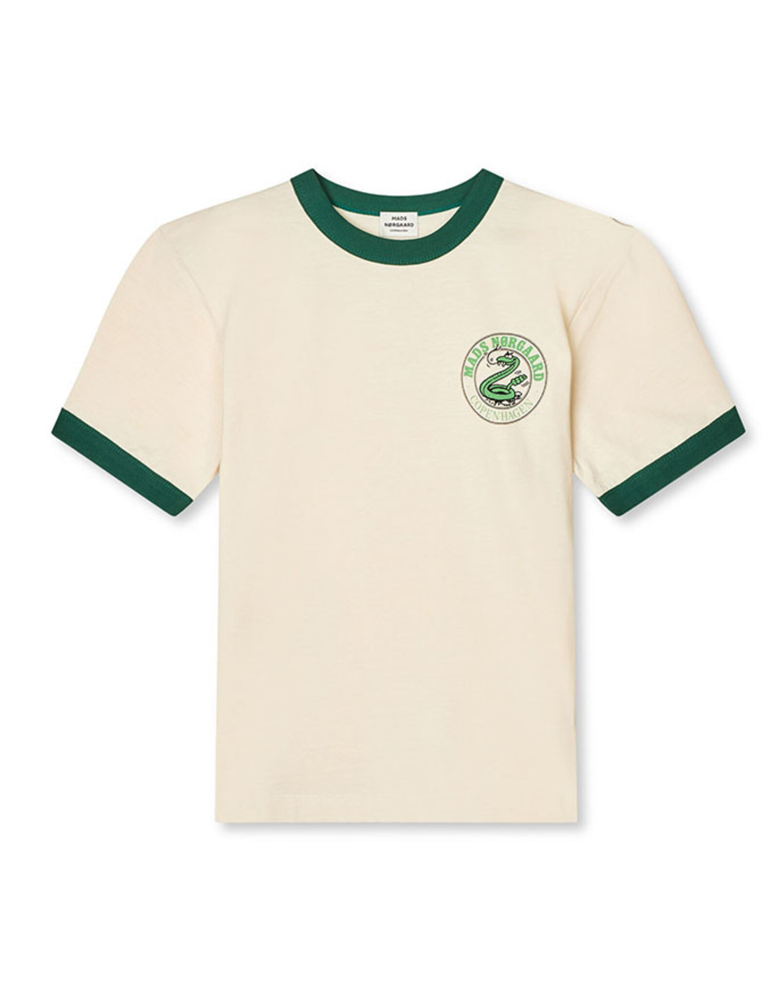 Mads Norgaard MADS NØRGAARD DRY SINGLE TEDDY TEE - WHITE