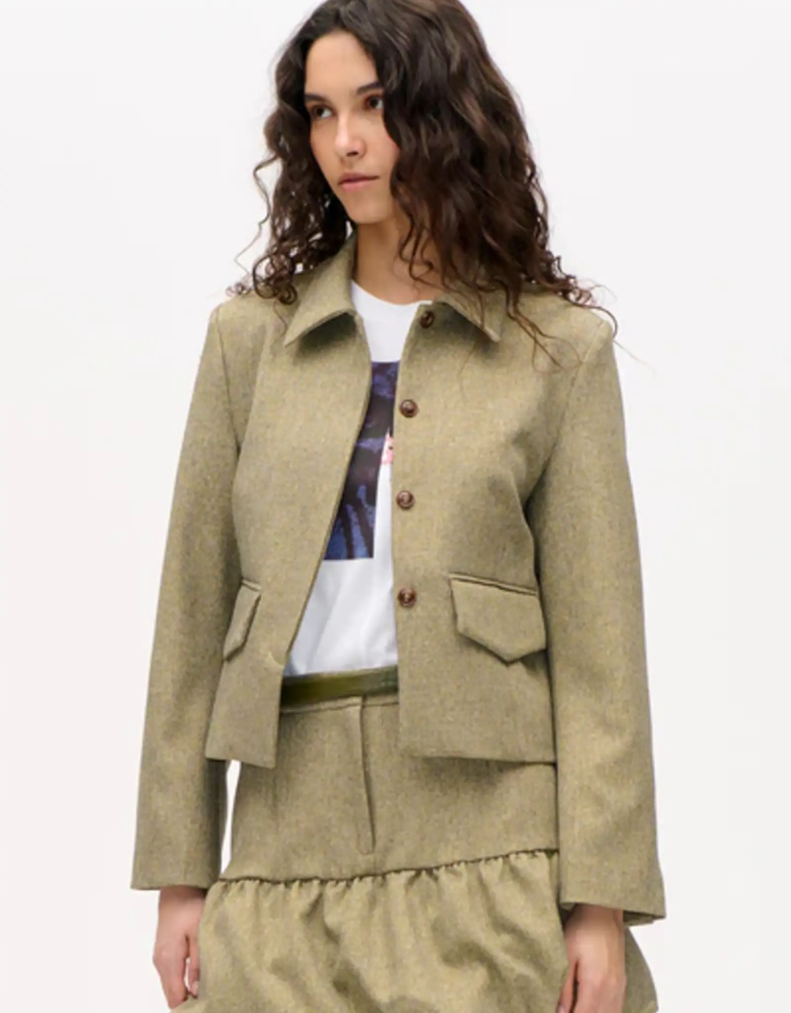 Baum Und Pferdgarten BAUM UN PFERDGARTEN BOLIE JACKET - YELLOW TWEED