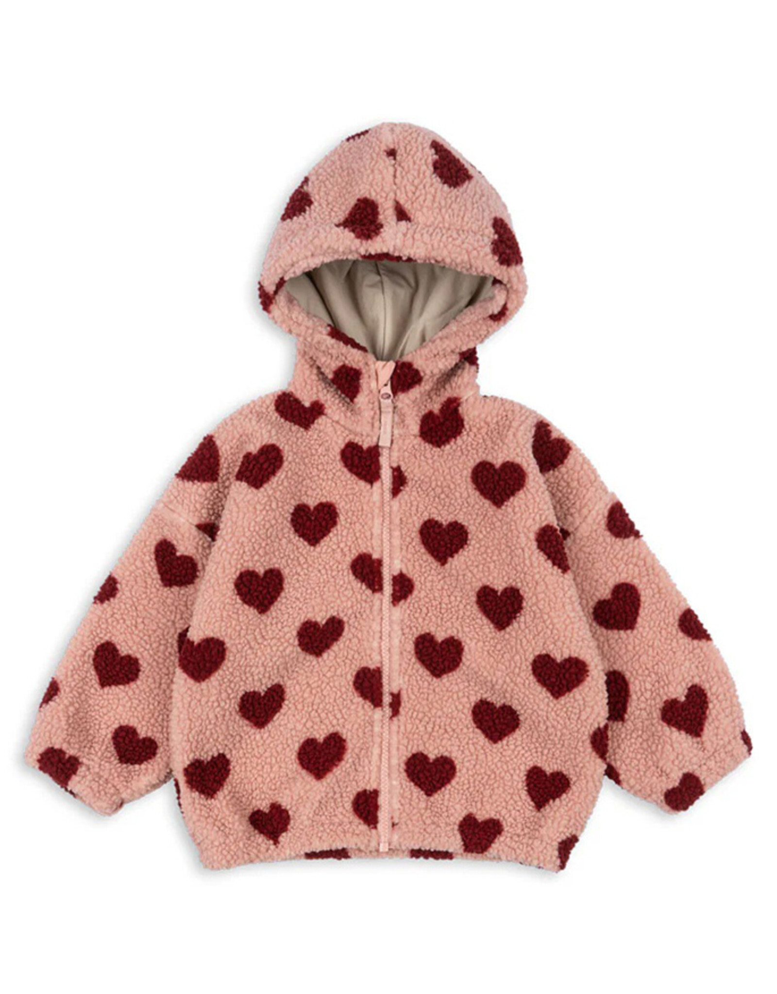 Konges Sløjd KONGES SLØJD JODY TEDDY HOODIE - COEUR MELLOW