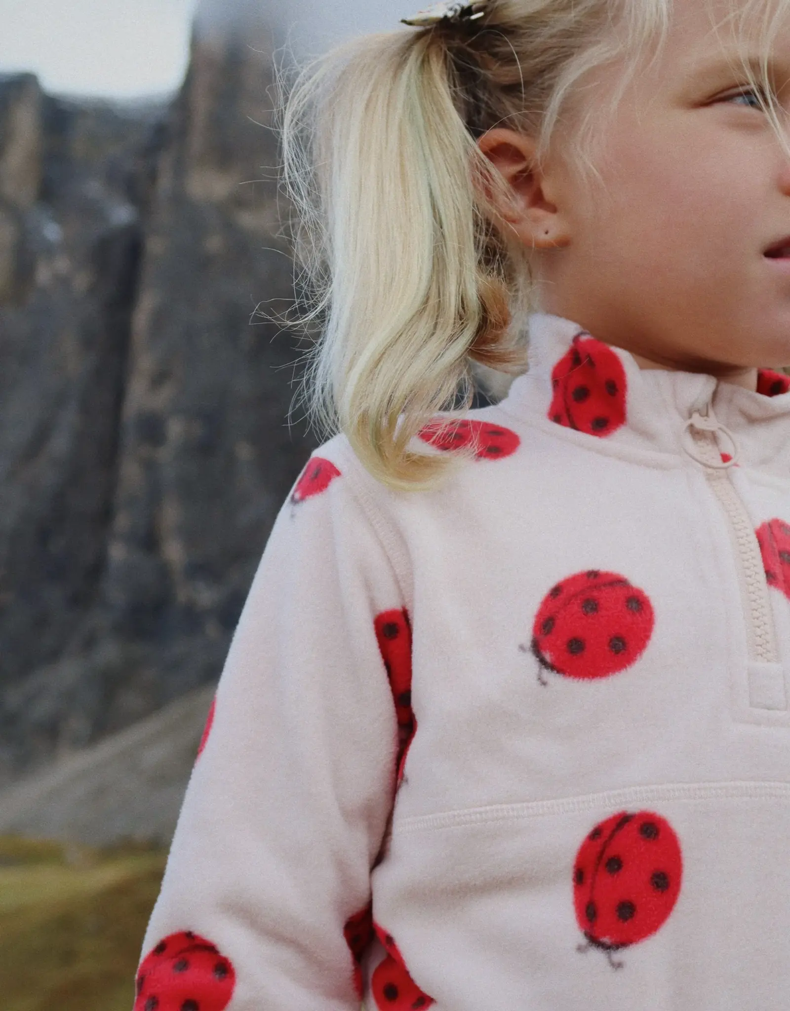 Konges Sløjd KONGES SLØJD TAVI FLEECE SWEATSHIRT - LADYBUG