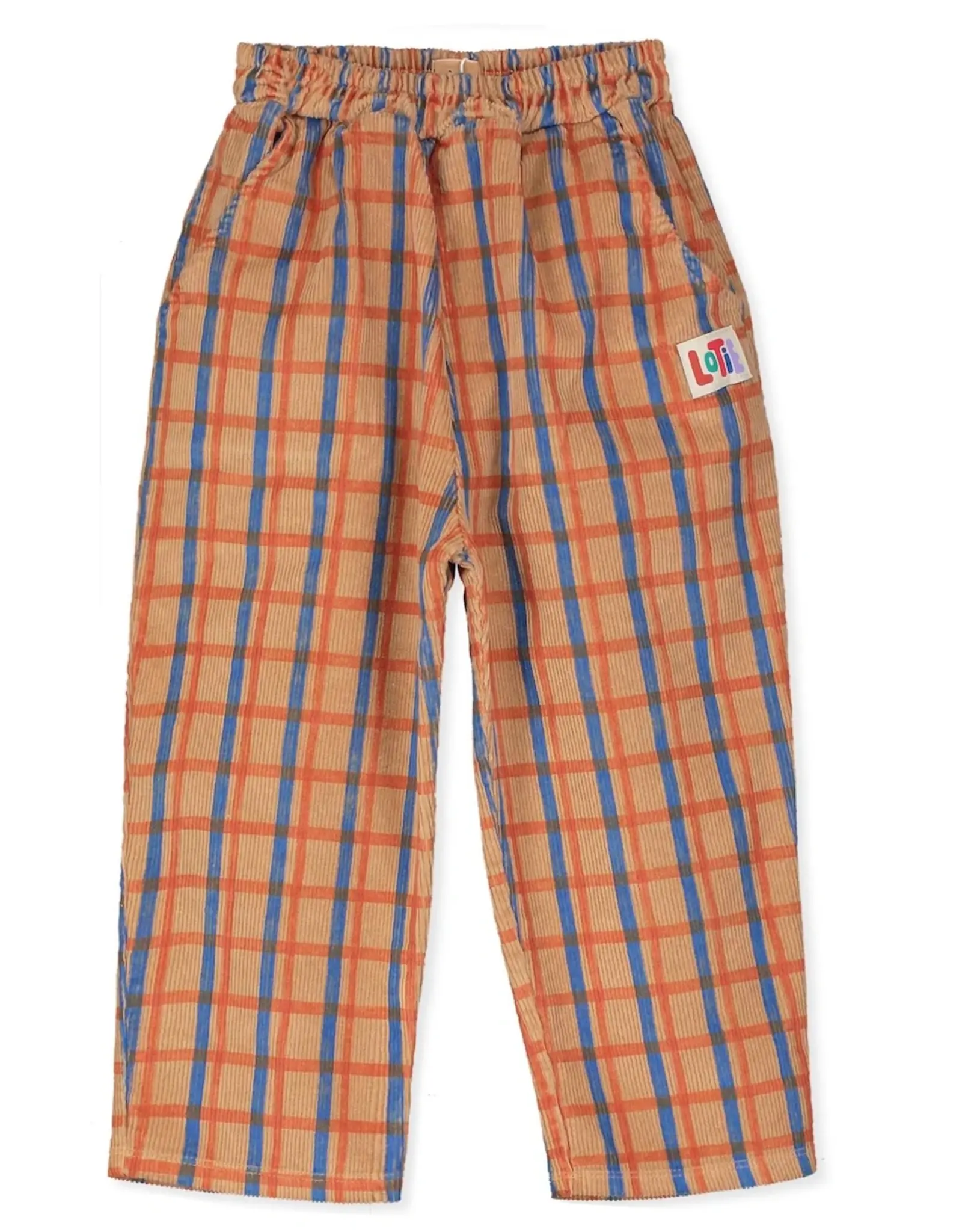 LOTIE KIDS WIDE CORDUROY PANTS - TOASTED