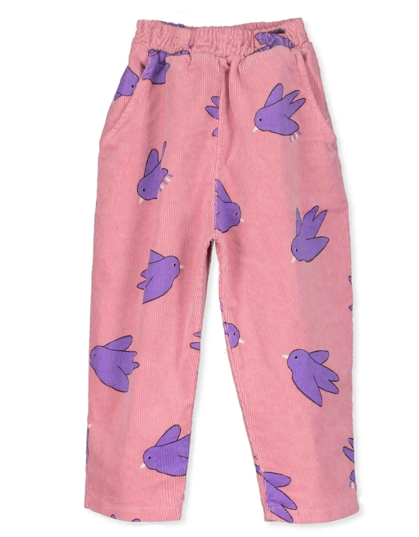 LOTIE KIDS WIDE CORDUROY PANTS - ROSE