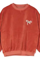 LORIE KIDS VELVET SWEATSHIRT - CLAY