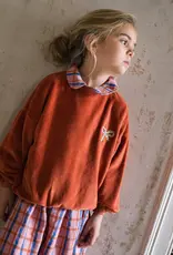 LORIE KIDS VELVET SWEATSHIRT - CLAY