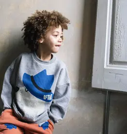 LOTIE KIDS SWEATSHIRT DOG - MEDIUM GREY
