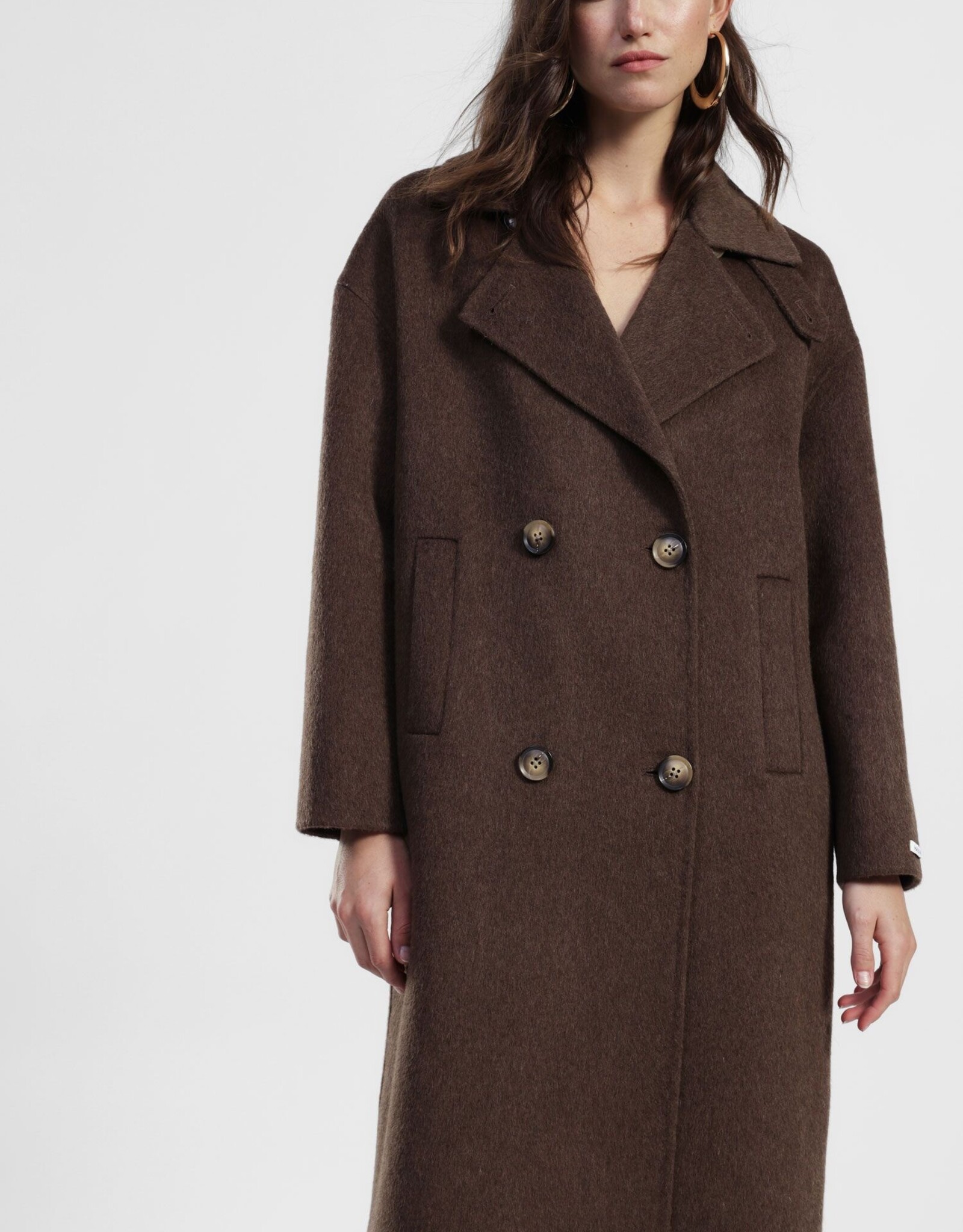 DIXIE DOUBLE BRESTED COAT - MORO