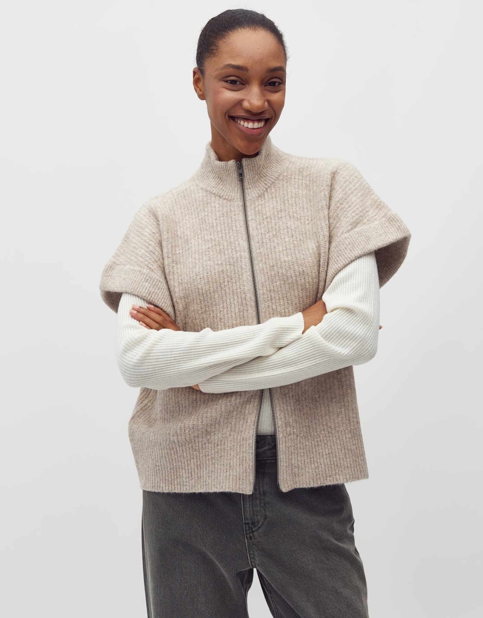 MbyM MBYM ROSELINA VEST - BEIGE