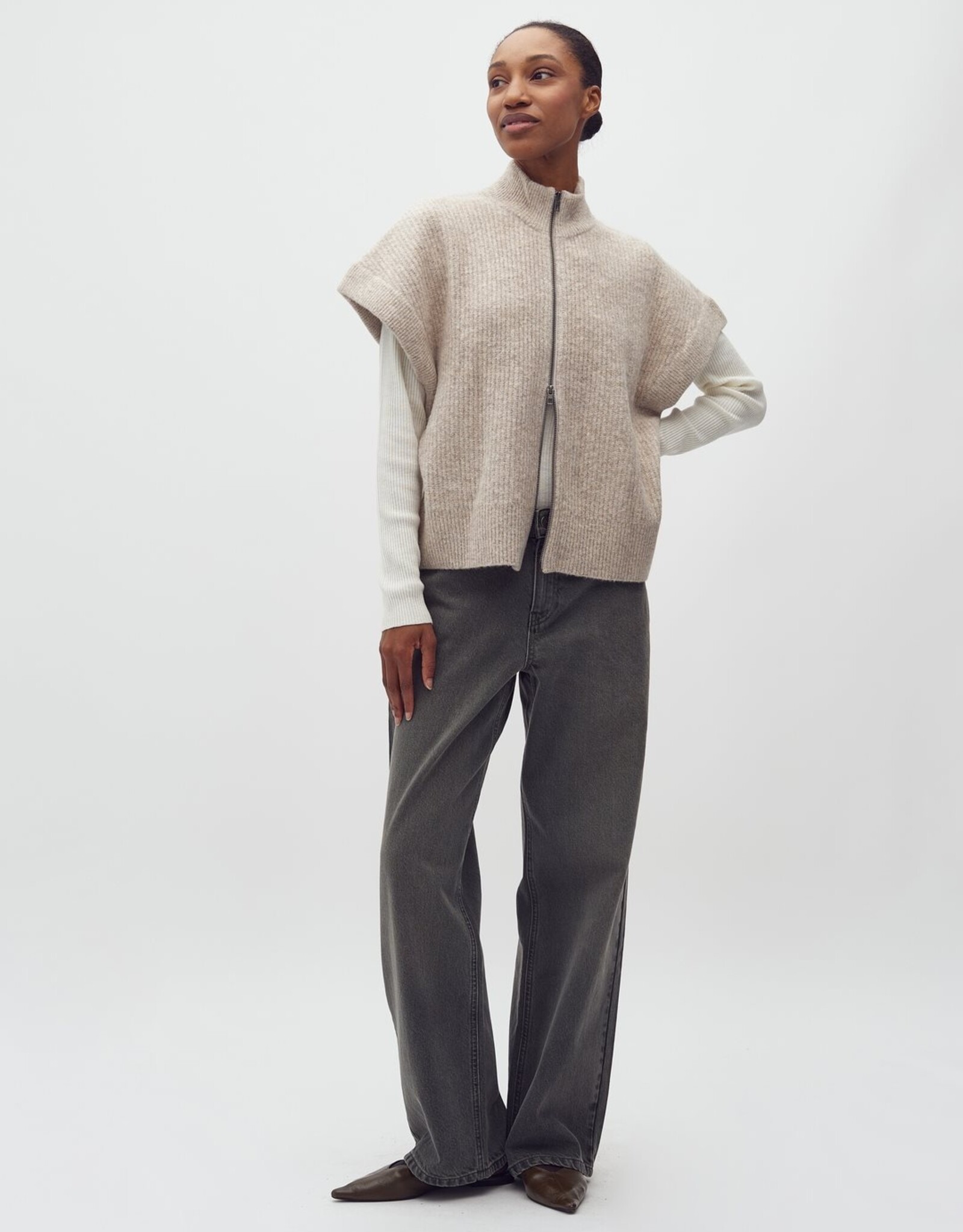 MbyM MBYM ROSELINA VEST - BEIGE