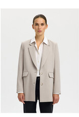 Selected Femme SELECTED FEMME RITA BLAZER - FOSSIL MELANGE