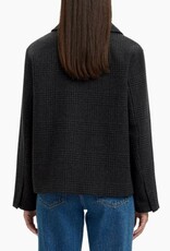 Selected Femme SELECTED FEMME ALMA PATTERN WOOL JACKET - BLACK