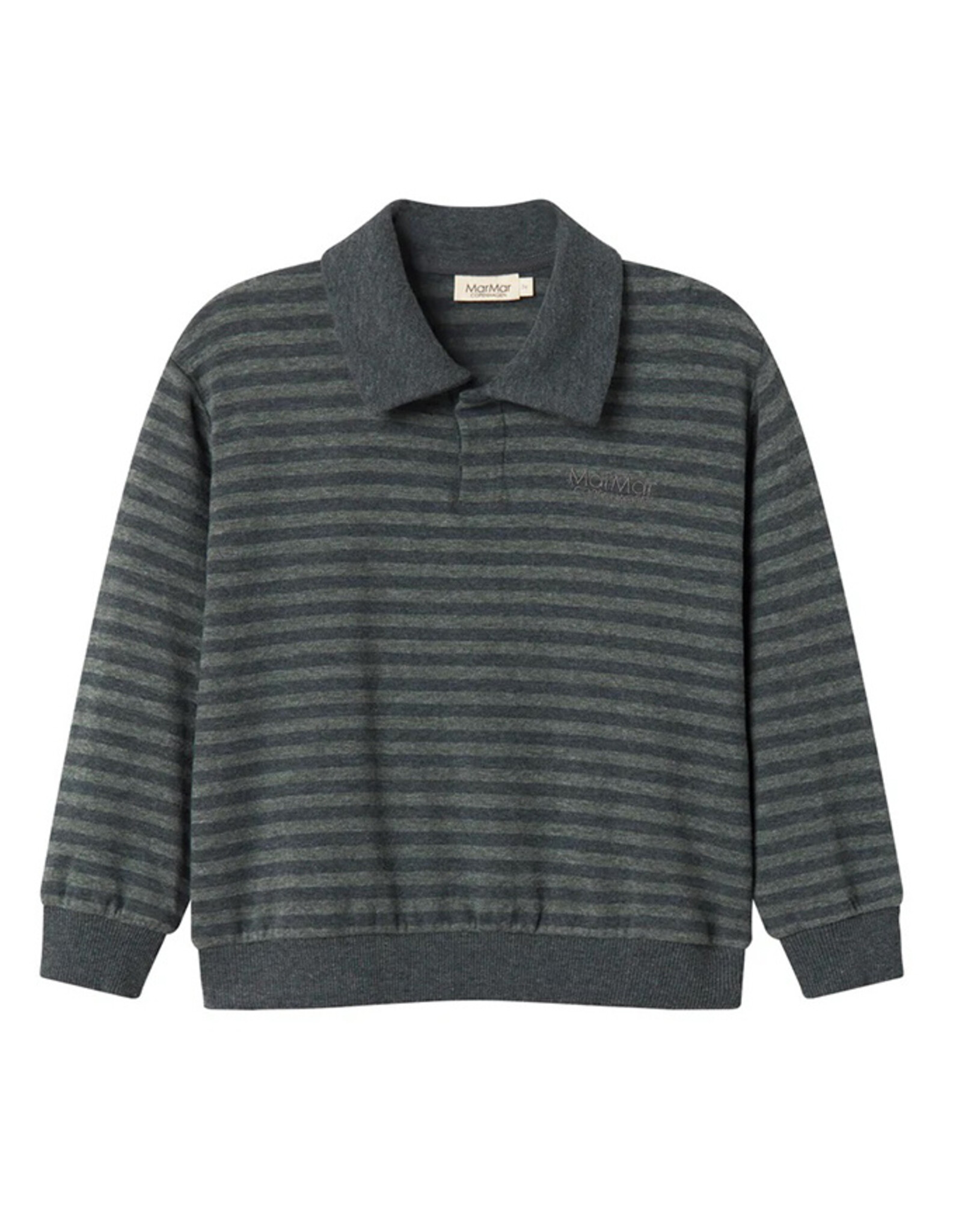 MarMar MARMAR THANOS POLO - FOREST STRIPE
