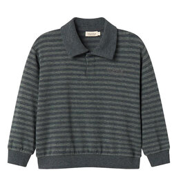 MarMar MARMAR THANOS POLO - FOREST STRIPE