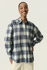 Soaked SOAKED IN LUXURY PAMALA SHIRT - CHECKERED BLUE