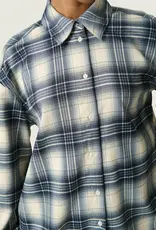 Soaked SOAKED IN LUXURY PAMALA SHIRT - CHECKERED BLUE