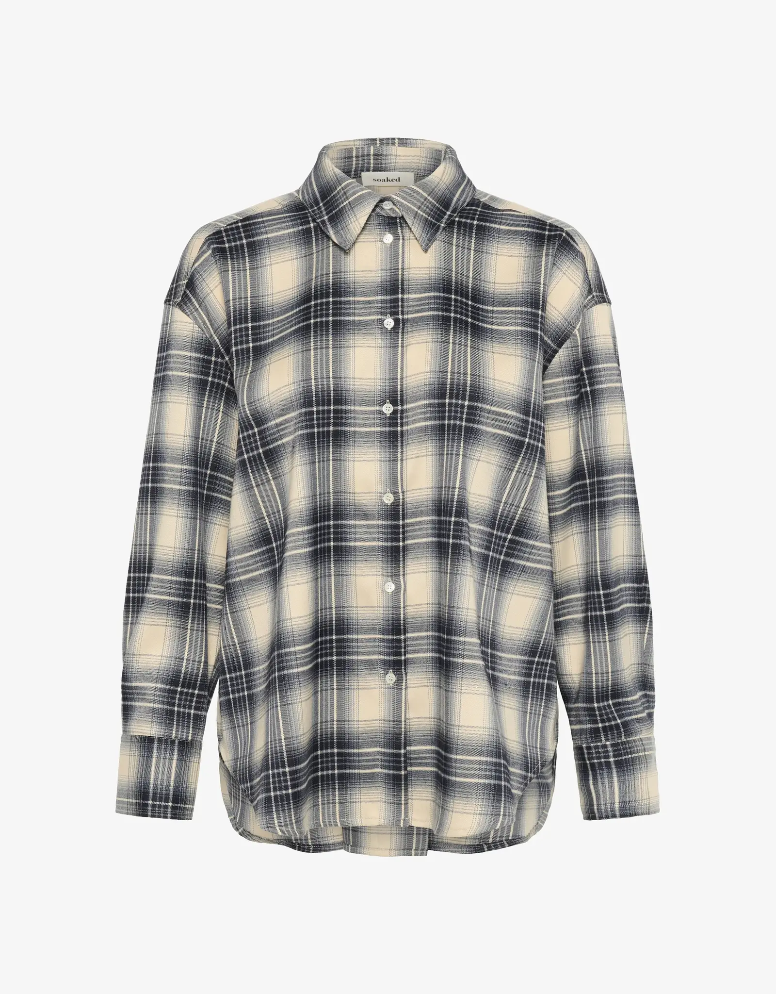 Soaked SOAKED IN LUXURY PAMALA SHIRT - CHECKERED BLUE